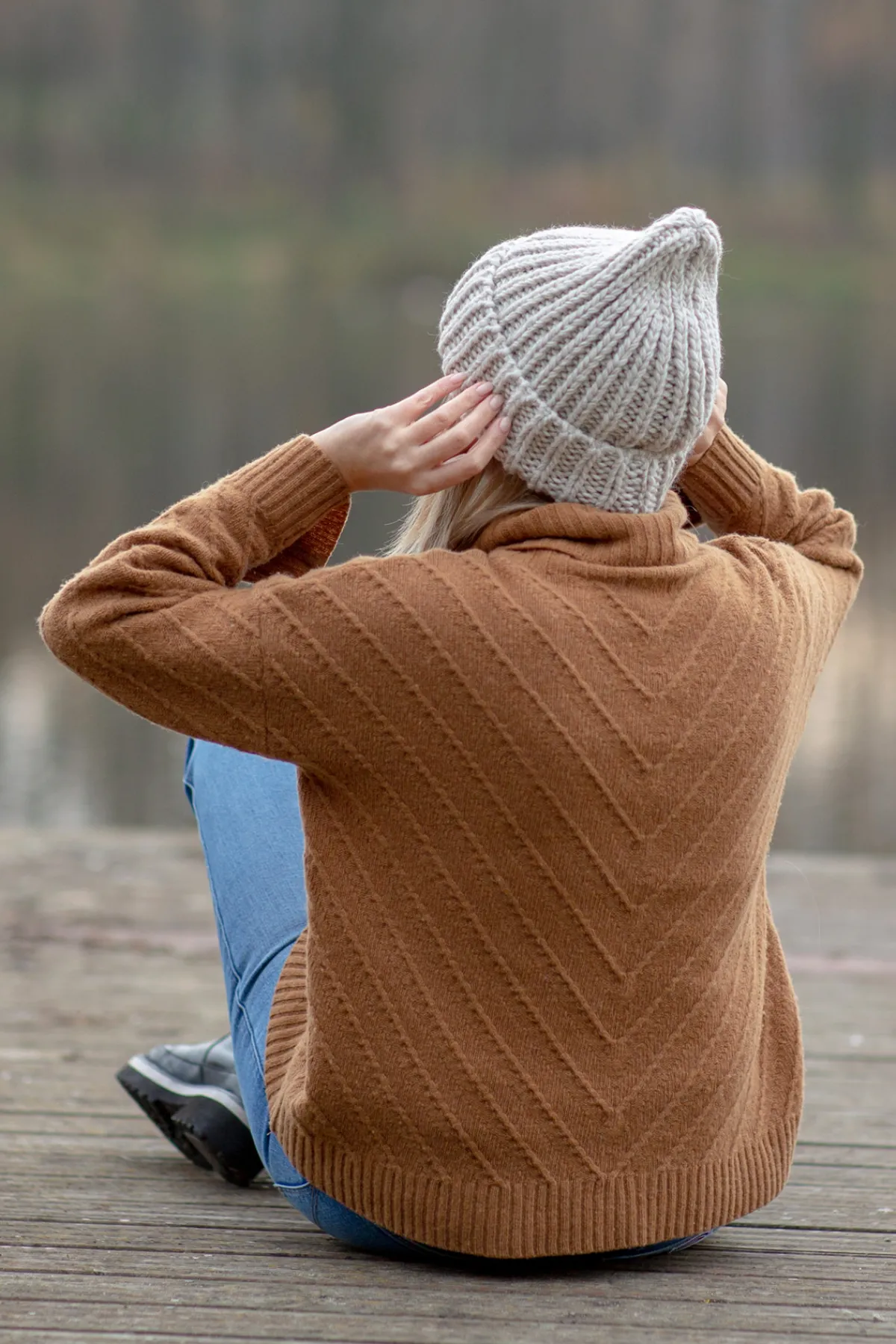 Czapki>Fobya Czapka chunky knit F1526