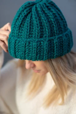 Czapki | Czapka I Szalik>Fobya Czapka o grubym splocie chunky knit F1554