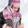 Czapki | Szale>Fobya CZAPKA Z POMPONEM I SZAL KOTY F1557