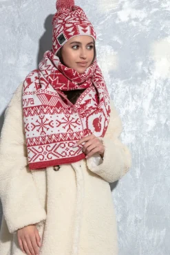 Czapki | Szale>Fobya Czapka z pomponem i szal F1576