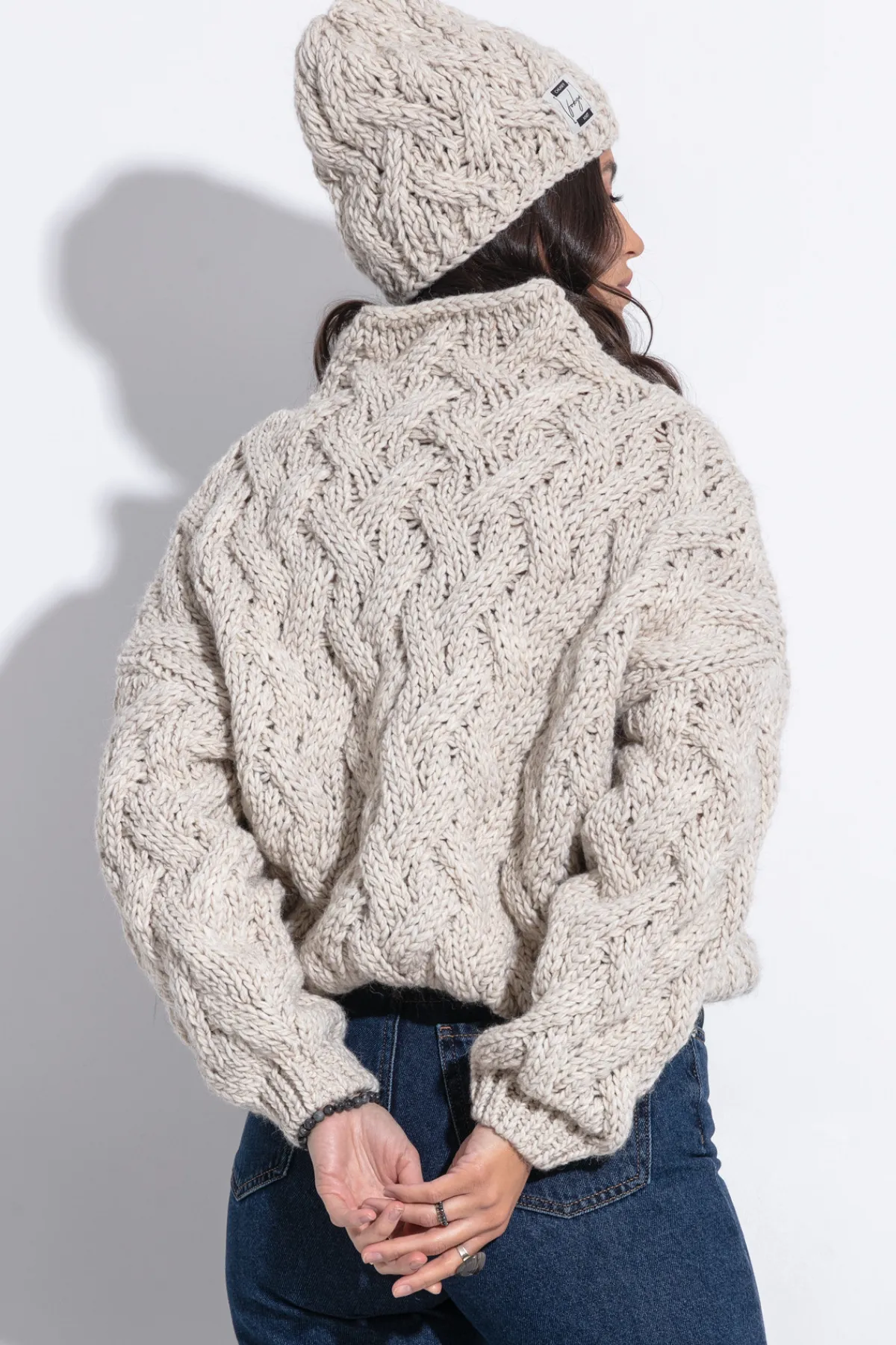 Czapki>Fobya Czapka zimowa wełniana Chunky Knit F1329