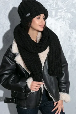 Opaski | Szale>Fobya Długi szal o grubym splocie chunky knit F1549