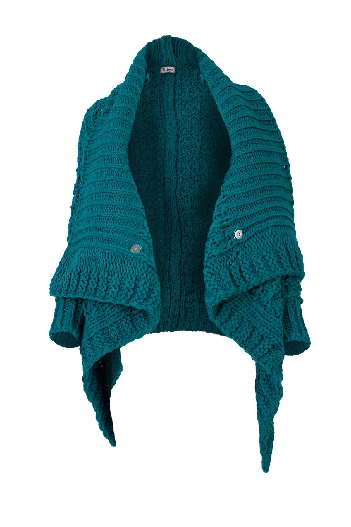 Knitting4Care | Knitting4Care>Fobya Kardigan z zapięciem ukrytym na ramieniu N05