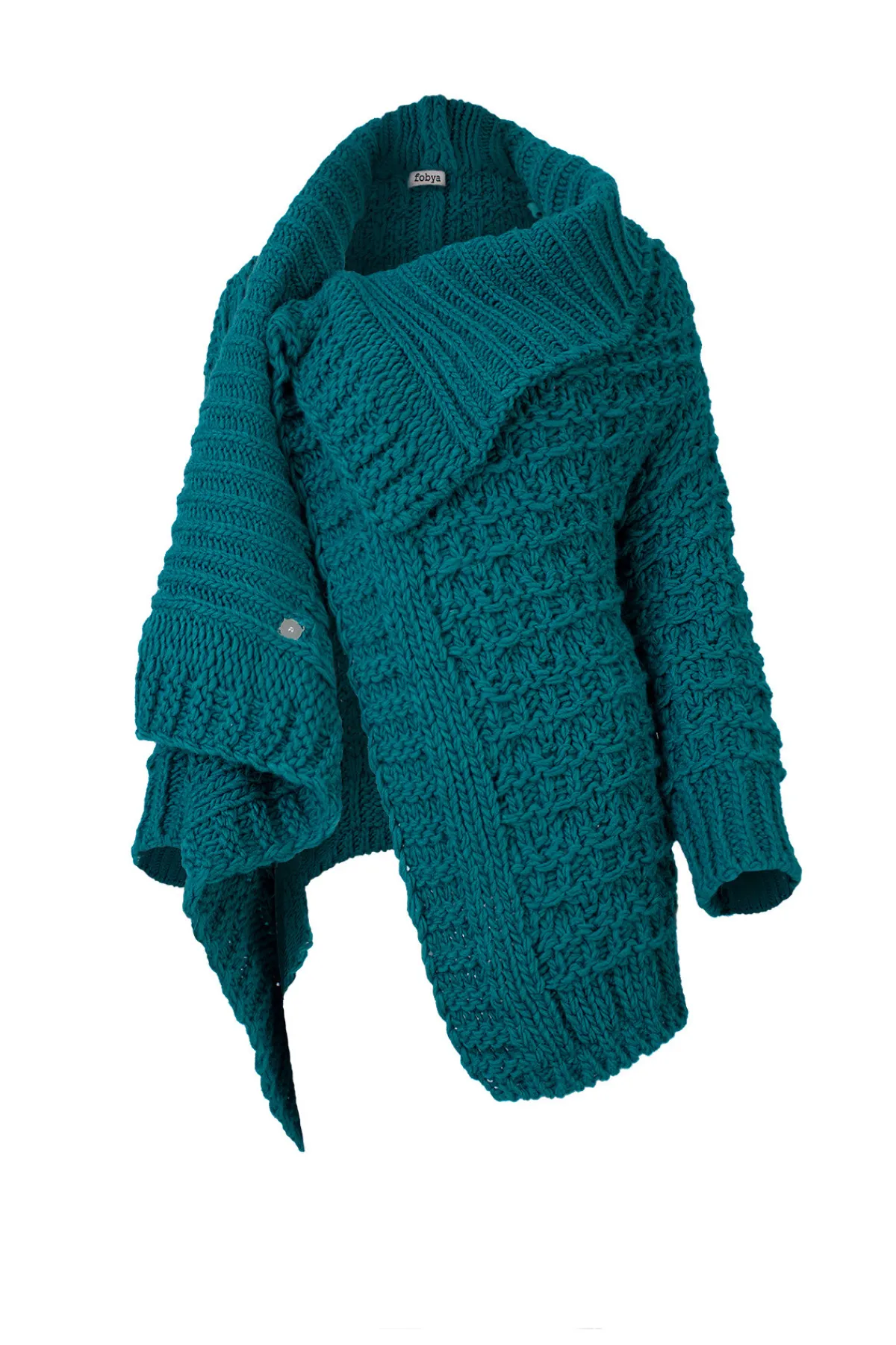 Knitting4Care | Knitting4Care>Fobya Kardigan z zapięciem ukrytym na ramieniu N05